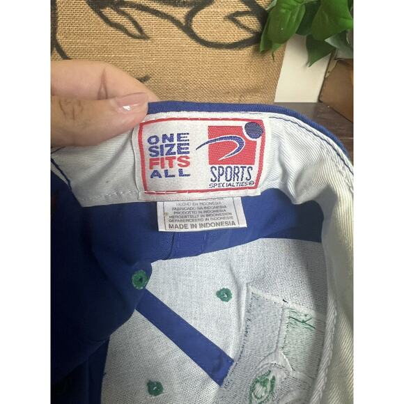 Vtg 1990s Sports Specialties Seattle Seahawks Blue NFL Blockhead Snapback Rare - Picture 5 of 6